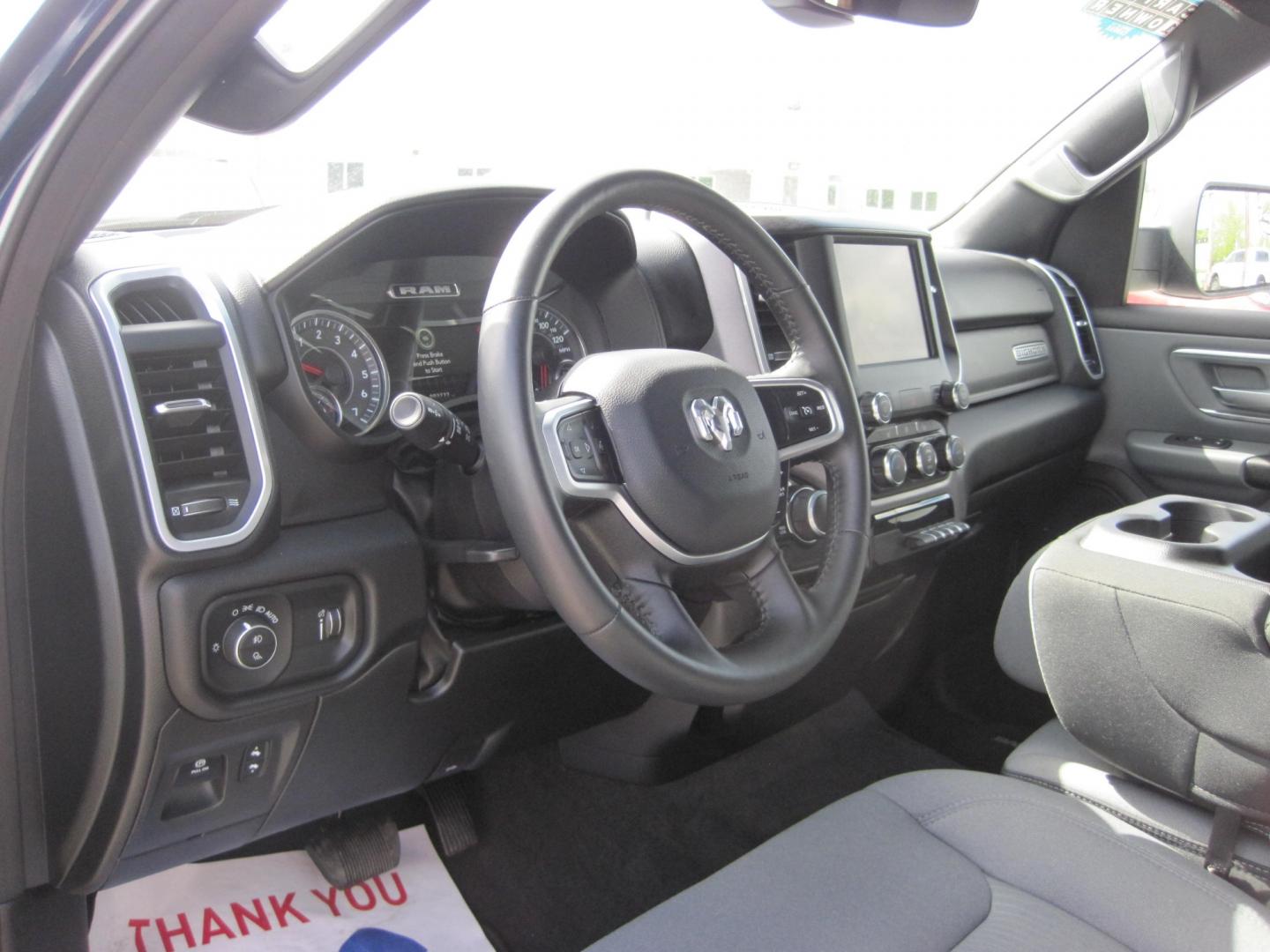 2023 blue /gray RAM 1500 Big Horn Crew Cab 4WD (1C6SRFMTXPN) with an 5.7L V8 OHV 16V engine, 8A transmission, located at 9530 Old Seward Highway, Anchorage, AK, 99515, (907) 349-3343, 61.134140, -149.865570 - Photo#7